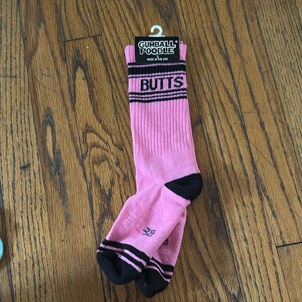 Pink and Black Socks